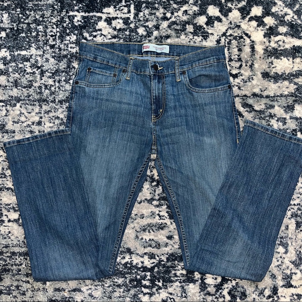 Levi’s performance slim dark blue jeans size 18